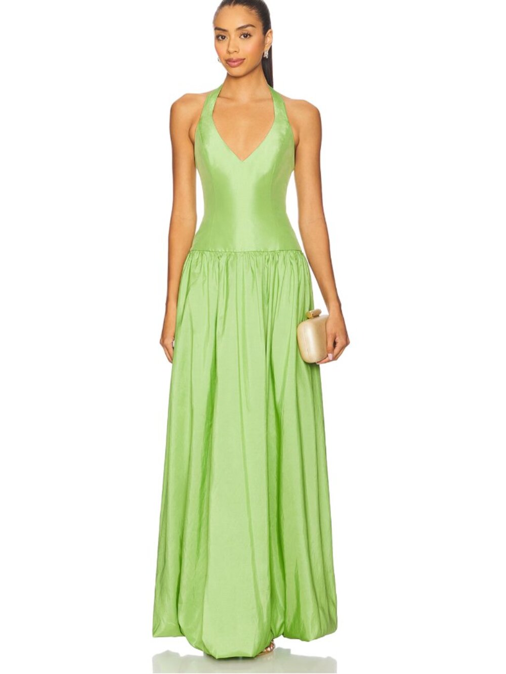 Show Me Your MuMu Lime Green Halter Maxi Dress